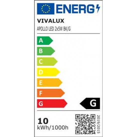 Design LED WANDBELEUCHTUNG 10W IP54 UP&DOWN Design Schwarz Neutralweiß VL4694