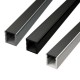 2 Meter SET LED Profil Aufbau Ultraslim Abdeckung Schwarz GL0601B
