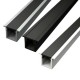 2 Meter SET LED Profil Aluminium Einbau Ultraslim Abdeckung Schwarz GL0602B