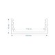 LED PROFILE SET 2 METER AUFBAU MIT ERWEITERNDER ABDECKUNG MATT PREMIUM UNILED LED PRODUKTE