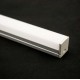 LED PROFILE SET 2 METER AUFBAU MIT ERWEITERNDER ABDECKUNG MATT PREMIUM UNILED LED PRODUKTE