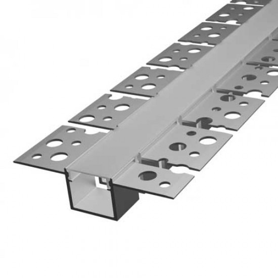 2 Meter SET Alu Profil Trockenbau Flexible PRO SPECIAL Unterputz Aluminium LP309F