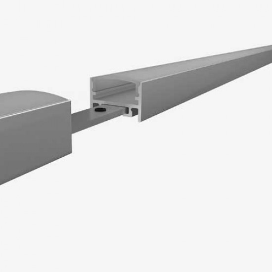 Line Verbindung 180° für LED Profil Aufbau Deco Alu, Weiß, Schwarz Serie 0111
