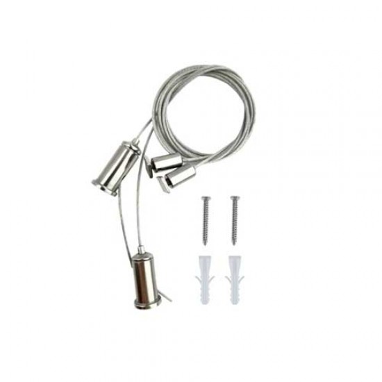 Hängeelemente SET für LED Profil Aufbau Deco Alu, Weiß, Schwarz Serie 0111/0112