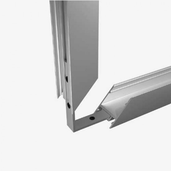 3D Ecke Verbindung 90° für LED Profil Aufbau Deco Alu, Weiß, Schwarz Serie 0112