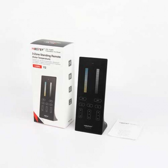 MiBoxer 2.4GHz LED Streifen CCT Dimmer 3 Zonen Tisch Fernbedienung Y2