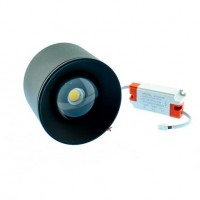 7W LED Deckenleuchte Aufputz Eagle Eye RUND PREMIUM Schwarz Tageslicht GL2176