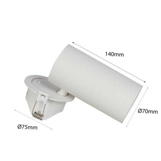 15W LED Schienen Fluter Einbau Trockenbau Decke POLARIS 40° Weiß 4000K