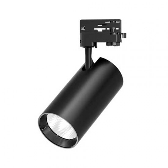 30W LED Schienen Fluter 3Phasen POLARIS 40° 2 Jahre Garantie Weiß Schwarz Tageslicht