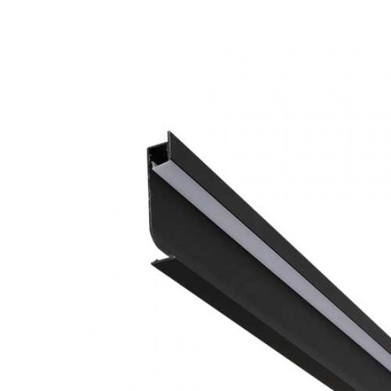 2 Meter SET LED Alu Sockelleiste indirekte Beleuchtung Breit 7214s 2m Schwarz GL0027