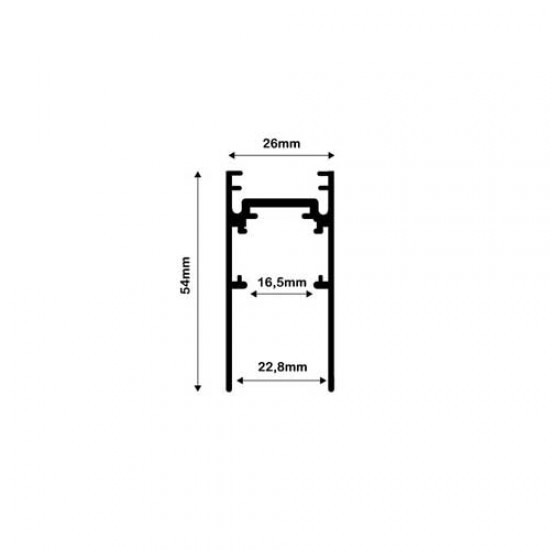 LED Magnetschienensysteme Combo Deckenleuchten Schiene 48V 2m