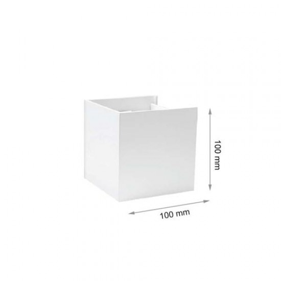 6W LED WANDBELEUCHTUNG IP44 UP&DOWN QUAD Weiß Neutral-, Warmweiß GL7119/GL7120