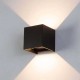 6W LED WANDBELEUCHTUNG IP44 UP&DOWN QUAD Schwarz Neutral-, Warmweiß GL7117/GL7118