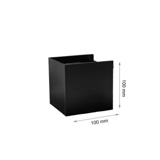 6W LED WANDBELEUCHTUNG IP44 UP&DOWN QUAD Schwarz Neutral-, Warmweiß GL7117/GL7118