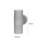 LED Wandbeleuchtung Downlight Zweifach GU10 Fassung Grau