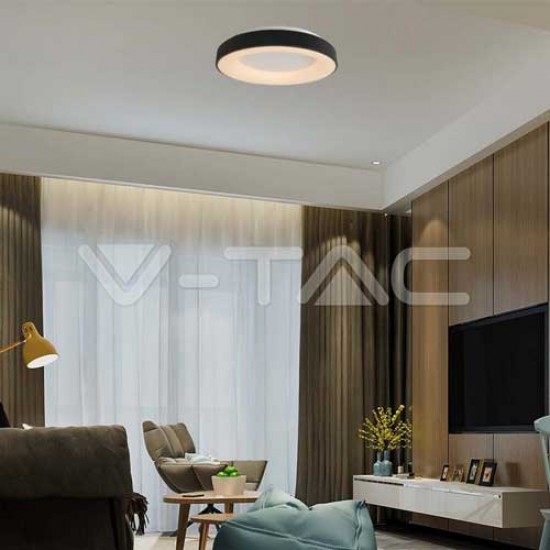 LED Deckenleuchten Design Schwarz Warmweiß 3000K