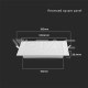 6W LED Panel 230V Backlit Quad Kalt- Neutral- Warmweiß High Lumen Decken Leuchten
