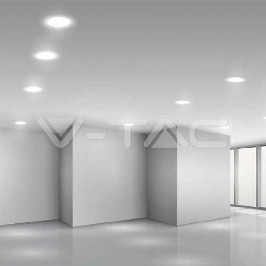 3W LED Panel 230V Backlit Rund Kalt- Neutral- Warmweiß Hocheffiziente Einbauspots 