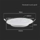 3W LED Panel 230V Backlit Rund Kalt- Neutral- Warmweiß Hocheffiziente Einbauspots 
