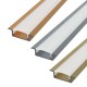 2 Meter SET Alu Profil MICRO EINBAU eloxiert Bronze, Dunkelgrau, Champagne UL3350G
