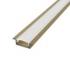 2 Meter SET Alu Profil MICRO EINBAU eloxiert Bronze, Dunkelgrau, Champagne UL3350G