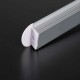 2 Meter SET LED Profil Einbau Holz Beton ALU Grau UL3357