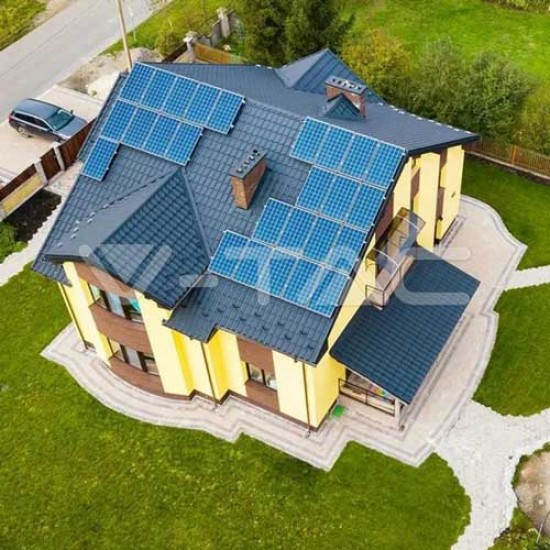 4.80kW 12 x Mono Solar Panel 1722x1134x35mm Full Black SET
