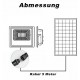 SOLAR LED STRAHLER 2450LM PREMIUM MIT SOLAR PANEL VT-100W KALTWEIß UL94012