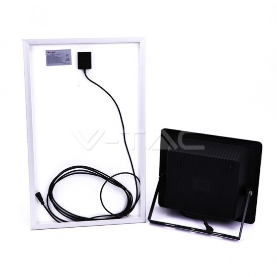 SOLAR LED STRAHLER 2450LM PREMIUM MIT SOLAR PANEL VT-100W KALTWEIß UL94012