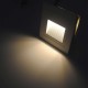 2W LED Treppenleuchte Einbau Quad Schwarz Neutralweiß GL8322