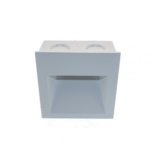 2W LED Treppenleuchte Einbau Quad IP20 Weiß Neutralweiß GL8323