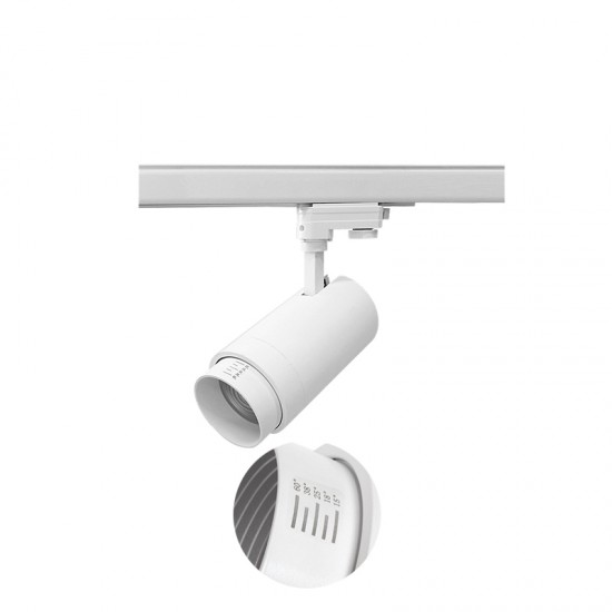 40W LED Schienen Fluter 3Phasen VARIO PRO 24° 3 Jahre Garantie Weiß Warmweiß GL5126