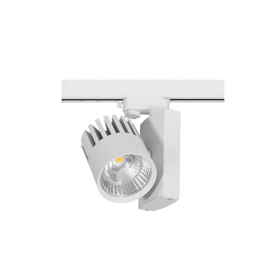 30W LED Schienen Fluter 3Phasen PAM PRO 38° 3 Jahre Garantie Weiß Neutralweiß GL5133