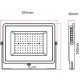 100W LED Strahler SMD IP65 Schwarz Kalt, Neutral, Warmweiß 5966/5965/5964