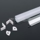 2 Meter SET LED Profil 45° 15,9x15,9 Weiß UL3369