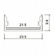 2 Meter SET LED Profil MACRO ALU 2m Grau UL3352
