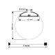 2 Meter SET LED Profil Zylinder eloxiert 2m APN212LX